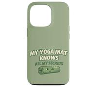 "My Yoga Mat Knows All My Secrets" Cute Funny Gift For Yogis Case for iPhone 13 Pro
