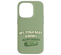 "My Yoga Mat Knows All My Secrets" Cute Funny Gift For Yogis Case for iPhone 14 Pro