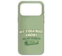 "My Yoga Mat Knows All My Secrets" Cute Funny Gift For Yogis Case for iPhone 17 Pro Max