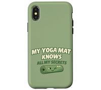 "My Yoga Mat Knows All My Secrets" Cute Funny Gift For Yogis Case for iPhone X/XS