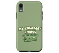 "My Yoga Mat Knows All My Secrets" Cute Funny Gift For Yogis Case for iPhone XR