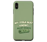 "My Yoga Mat Knows All My Secrets" Cute Funny Gift For Yogis Case for iPhone XS Max