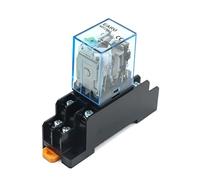 MY2NJ MY3NJ MY4NJ DIN Rail Small Electromagnetic Relay Coil Power Relay DC12V DC24V AC24V AC110V AC220V with Socket Base 2NO 2NC(10pcs My3nj,AC 36V)