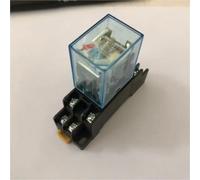 MY2P HH52P MY2NJ 12V/24V/110V/220V AC Coil General Purpose DPDT Relay With Socket Base Holder 1Pcs(AC12V)