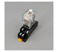 MY2P HH52P MY2NJ Relay Coil DPDT Electromagnetic Relay Switch with Socket Base LED AC 110V 220V DC 12V 24V NWPNLXEA(AC 110V)