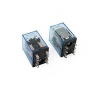 MY2P HH52P MY2NJ Relay Coil General DPDT Micro Mini Electromagnetic Relay Switch with LED AC 110V 220V DC 12V 24V (Size : DC 12V)