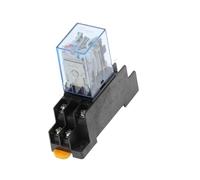 MY2P HH52P MY2NJ Relay Coil General DPDT Mini Electromagnetic Relay Switch With Socket Base LED AC 110V 220V DC 12V 24V 1Pcs(AC 220V)