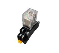 MY2P HH52P MY2NJ Relay Coil Micro Electromagnetic Relay Switch with Socket Base LED AC 110V 220V DC 12V 24V(DC24V)