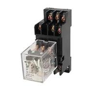 MY3J AC110V Coil 3PDT 11P 11Pins General Purpose Power Relay 5A AC250V DC28V W Base 1Pcs