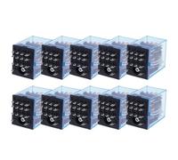MY4NJ HH54P MY4N-J 14 Pin AC/DC 12V 24V 36V 48V 110V 220V 380V Mini Relay Intermediate Electromagnetic Relay 10Pcs(AC,48V)