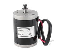 MY6812 12V 120W High Speed Brushed Motor with Belt Pulley, 2500-3500 RPM Aluminum Electric Motor for E Bike Scooter DIY Replacement Parts (8mm Shaft)