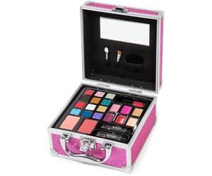 MYA Cosmetics - MYA Glitter Fashion | Professional Makeup Case | Eyeshadow, Blush, Lipstick Set | Includes Makeup Brushes and Brushes