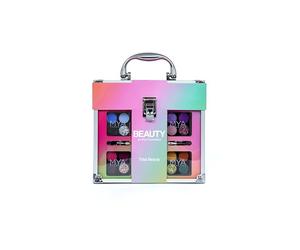 MYA Cosmetics - MYA Transparent Makeup Case | Children's Makeup Set with Eye Shadows, Blush, Lip Glosses and Nail Polishes | Portable Case