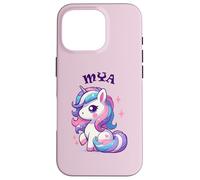Mya Cute Unicorn Design for Girls Name Mya Case for iPhone 16 Pro
