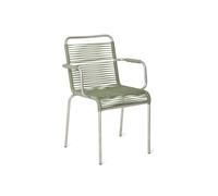 Mya Spaghetti Dining Chair with Armrests Sage Green