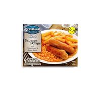 MyAfricaStore PM2.75 Kershaws Sausage & Chip Unit 6x400g . Packed 2 Units to a case. Unit Weight: 2.52 Kilos.