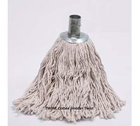 myAIMS 6pcs of Metal Galvanised Steel clip TWINE Yarn Cotton Mophead Large or Jumbo Mop Thick Absorbent Yarn For Everyday Home/Work Commercial Mop Heads for Heavy Duty long lasting (6pk Jumbo 400g)