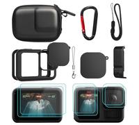 MYAKON Accessories for Gopro Hero 13 Black, Mini Carrying Case, Silicone Sleeve Rubber Protective Case, Standard Lens, Battery Door Cover, Screen Protectors, Lens Caps for Go Pro 13 Accessories