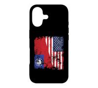 Myanmar Burma USA Flag Distressed - Half American Case for iPhone 17