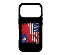 Myanmar Burma USA Flag Distressed - Half American Case for iPhone 17 Pro