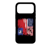 Myanmar Burma USA Flag Distressed - Half American Case for iPhone 17 Pro Max