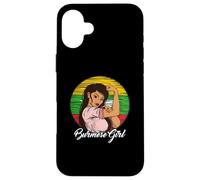 Myanmar Flag Burma Burmese Girl Case for iPhone 16 Plus