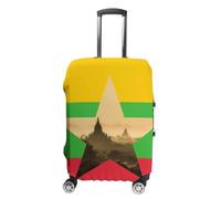 Myanmar Flag Burma Nature Funny Luggage Cover for Suitcase Washable Travel Trolley Case Universal Protector