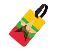 Myanmar Flag Burma Nature Luggage Tag for Suitcase Bag Identifiers Name Card Holder Travel Accessories