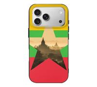 Myanmar Flag Burma Nature Phone Case Compatible with iPhone 17 Air Pro Max Shockproof TPU Protective Cover