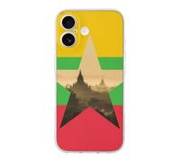 Myanmar Flag Burma Nature Phone Case Compatible with iPhone 17 Air Pro Max Shockproof TPU Protective Cover