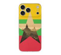 Myanmar Flag Burma Nature Phone Case Compatible with iPhone 17 Air Pro Max Shockproof TPU Protective Cover