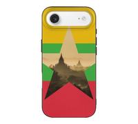 Myanmar Flag Burma Nature Phone Case Compatible with iPhone 17 Air Pro Max Shockproof TPU Protective Cover
