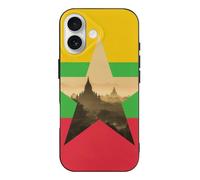 Myanmar Flag Burma Nature Phone Case Compatible with iPhone 17 Air Pro Max Shockproof TPU Protective Cover