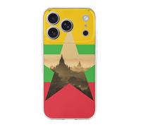 Myanmar Flag Burma Nature Phone Case Compatible with iPhone 17 Air Pro Max Shockproof TPU Protective Cover