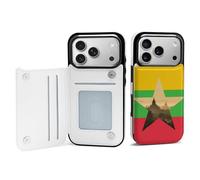 Myanmar Flag Burma Nature Wallet Phone Case Compatible with iPhone 17 Air Pro Max Flip Cover with Card Holder