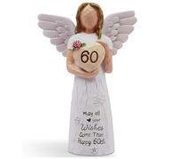 Myanmmm 60 Birthday Gift for Women - “ May All Your Wishes Come True Happy 60th” Sculpted Hand-Painted Figurine (60th Birthday Gifts)