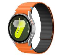MYAPULUA Magnetic Silicone Galaxy Watch 7/6/5/4/FE Strap 40mm 44mm,for Samsung Galaxy Watch 6/4 classic 47mm 43mm 46mm 42mm/5 pro 45mm Women Men,No Gap Band Silicone Link Loop Sport Straps Wristbands