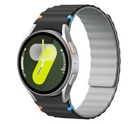 MYAPULUA Magnetic Silicone Galaxy Watch 7/6/5/4/FE Strap 40mm 44mm,for Samsung Galaxy Watch 6/4 classic 47mm 43mm 46mm 42mm/5 pro 45mm Women Men,No Gap Band Silicone Link Loop Sport Straps Wristbands