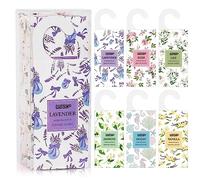 MYARO 12 Packs Large Sachets for Drawers and Closets, Large Hanging Sachet Bags Closet Air Fresheners Potpourri Bags Long-Lasting 6 Scents - Lavender, Rose, Jasmine, Ocean, Vanilla, Lily