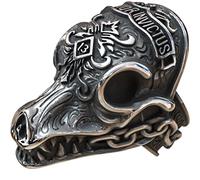 MYAROMA FINDINGS 316 Men's Rings Stainless Steel Oxide Morior Invictus Death Before Defeat Days Gone Decones Ring, Non-Precious Metal, No Gemstone