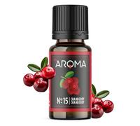 myAROMA flavour drops - Cranberry 10ml, flavour drops zuckerfrei, kalorienfrei & vegan, natürliches Lebensmittelaroma ohne künstliche Farbstoffe für Backen, Essen und Trinken, Nr. 15