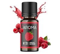 myAROMA flavour drops - Himbeere 10ml, flavour drops zuckerfrei, kalorienfrei & vegan, natürliches Lebensmittelaroma ohne künstliche Farbstoffe für Backen, Essen und Trinken, Nr. 31