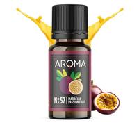 myAROMA flavour drops - Maracuja 10ml, flavour drops zuckerfrei, kalorienfrei & vegan, natürliches Lebensmittelaroma ohne künstliche Farbstoffe für Backen, Essen und Trinken, Nr. 57