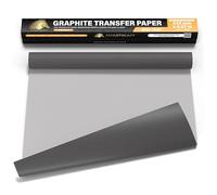 MyArtscape Graphite Transfer Paper Roll, Wax-Free, 17" x 15ft Transfer Paper Roll, Graphite Paper, Precise Carbon Paper Ideal as tracing Paper for Drawing