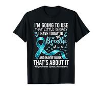 Myasthenia Gravis Awareness Teal Ribbon MG Awareness Warrior T-Shirt