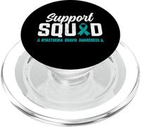 Myasthenia Gravis Awareness Teal Ribbon Support Squad MG PopSockets PopGrip for MagSafe