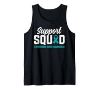 Myasthenia Gravis Awareness Teal Ribbon Support Squad MG Tank Top