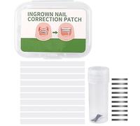 MYAYD 10Pcs Ingrown Toenail Correction Patch Set, Toenail Corrector, Patch & Lifter, Non-Invasive for Ingrown Toenails (18mm 0.70inch)