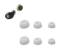 MYAYD 3 Pairs Silicone Ear Tips for Jabra Elite 75t/ 65t/ Active/Sport Evolve, Silicone Tips for Earphones, Earbud Noise Isolation Cover, 3 Different Sizes (S/M/L) - White