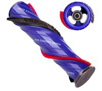 MYAYD Brush Roller Compatible with Dyson Older V6, V7, V8, V10, V11 | Anti Tangle Direct Drive Brush Bar with Carbon Fibre Strips, 3-Prong Brush Roller Bar